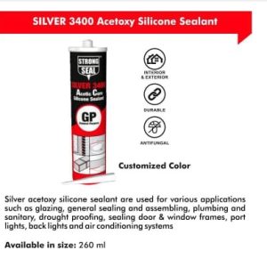 SILVER 3400 Acetoxy Silicone Sealant