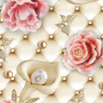 PEARL & PINK FLOWER